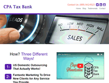 Tablet Screenshot of cpataxbank.com